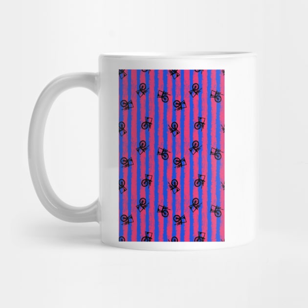 pink no blue spinning wheel bounding stripes 2 by B0red